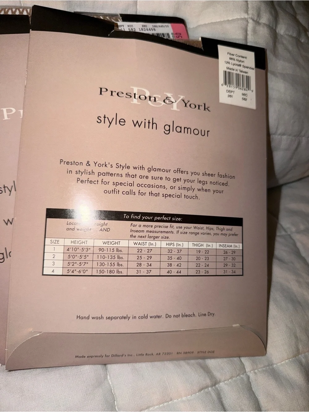 3 Pair Preston & York V Crochet Sheer Toe Nude Tights Fishnet Sexy Lattice NWT